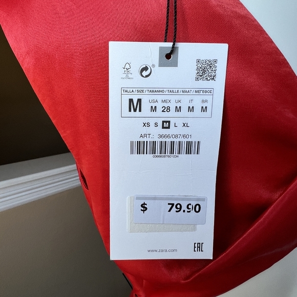 Zara Red Midi Dress - Picture 3 of 5